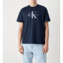 Camiseta CALVIN KLEIN Hero Monogram Azul Marina