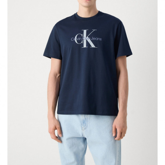 Camiseta CALVIN KLEIN Hero Monogram Azul Marina