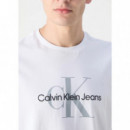 Camiseta CALVIN KLEIN Hero Monogram Blanca