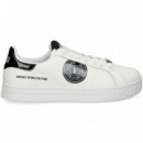 Talon Ch.negro Deportivo Blanco  VERSACE JEANS