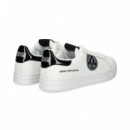 Talon Ch.negro Deportivo Blanco  VERSACE JEANS