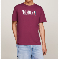 Camiseta TOMMY JEANS Flag Tee Violeta