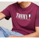 Camiseta TOMMY JEANS Flag Tee Violeta