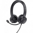 TRUST Auricular de Casco con Microfono por USB HS-201