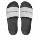 Slide CALVIN KLEIN Institutional Blanco-negro