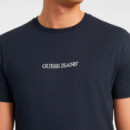 Camiseta con Logotipo Bordado Corte Slim  GUESS