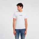 Camiseta con Logotipo Bordado Corte Slim  GUESS