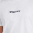 Camiseta con Logotipo Bordado Corte Slim  GUESS