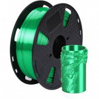 Filamento 3D Pla Silk Verde 1.75MM 1 Kgr