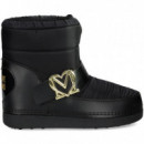 Botin Presky Ajustable Nylon Negro  LOVE MOSCHINO