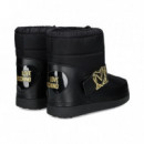 Botin Presky Ajustable Nylon Negro  LOVE MOSCHINO