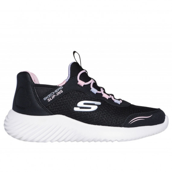 Playeras SKECHERS Slip-ins Negras Rosa