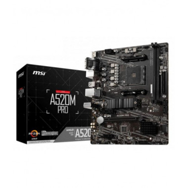 MSI Placa Base A520M Pro Socket AM4