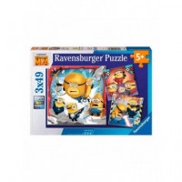 Pack 3 Puzzles Gru mi Villano Favorito 2  RAVENSBURGER