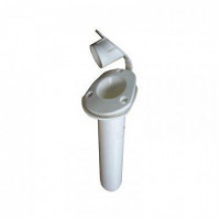 Portacaña Plastico Blanco con Tapon Bl 6693