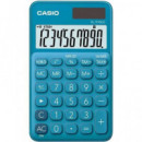 CASIO Calculadora Solar SL-310UC-BU Azul 10 Digitos con Pilas