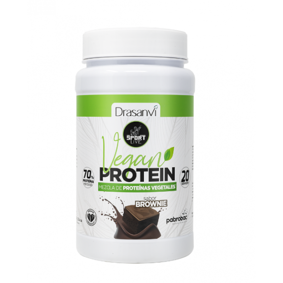 DRASANVI Sport Live Proteina Vegana Brownie