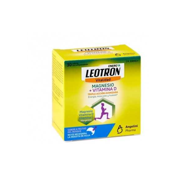 LEOTRON Magnesio + Vitamina D 30 Sobres Bucodisp