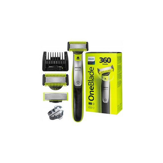 PHILIPS Afeitadora de Barba y Cuerpo Oneblade 360 QP2834/20 Seco y Mojado Recargable