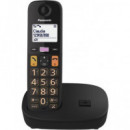 PANASONIC Telefono Inalambrico Duo KX-TGU112 Negro Teclas Grandes