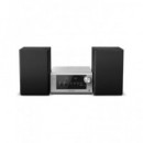 PANASONIC Mini Cadena Estereo SC-PM700EG-S Plata con Reproductor Cd,usb,bluetooth,radio FM,80W