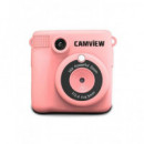 CAMVIEW Camara Fotos para Niños con Impresion Instantanea CV0240 Rosa