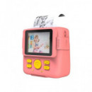 CAMVIEW Camara Fotos para Niños con Impresion Instantanea CV0240 Rosa