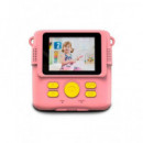 CAMVIEW Camara Fotos para Niños con Impresion Instantanea CV0240 Rosa