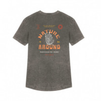 Camisetas Hombre Camiseta ARICA Timanfaya Grey