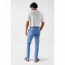 Vaqueros Hombre Chino SALSA JEANS S-activ Slim Indigo Medium