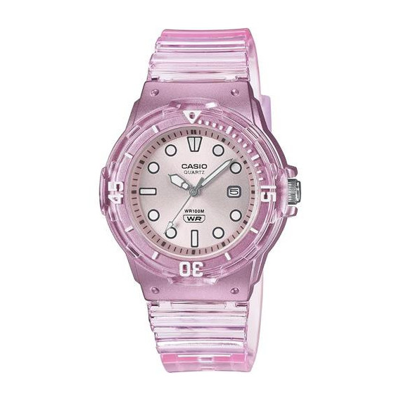 Casiocoleccion LRW-200HS-4EVEF Reloj Analogico Rosa Transparent Fecha,resist Al Agua,correa Resi  CASIO