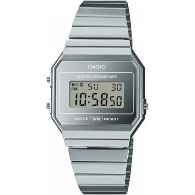 CASIO Colecccion A700WEV-7AEF Reloj Digital  Plateado Fecha Cronometro,temprorizador