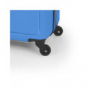 GABOL Trolley Maleta de Mano Pequeño con 4 Ruedas Future Azul Celeste 54X39X21/24 Cm