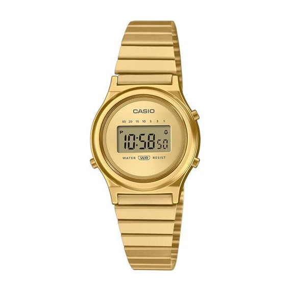 CASIO Colecccion LA700WEG-9AEF Reloj Digital Dorado Redondo Fecha Cronometro,temprorizador