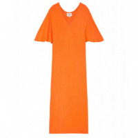 Vestidos Vestido Largo CKS Dusk Bright Orange