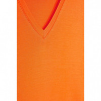 Vestidos Vestido Largo CKS Dusk Bright Orange