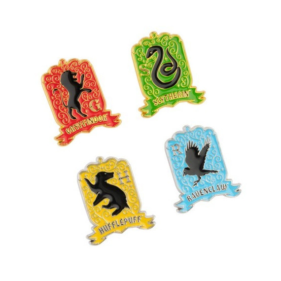 Set de 4 Pines Harry Potter Casas Hogwarts  GRUPO ERIK