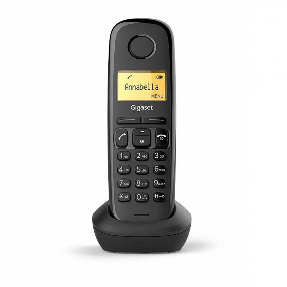 Teléfono Inalámbrico Dect A170 Negro Lcd 1.5" Funcion Alarma GIGASET