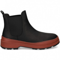 Botin Elastico ante Negro  CAMPER