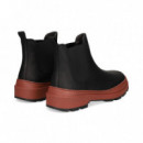 Botin Elastico ante Negro  CAMPER