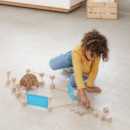 Juego de construcción 85 PIEZAS de madera para niñas y niños MINI TRIGONOS