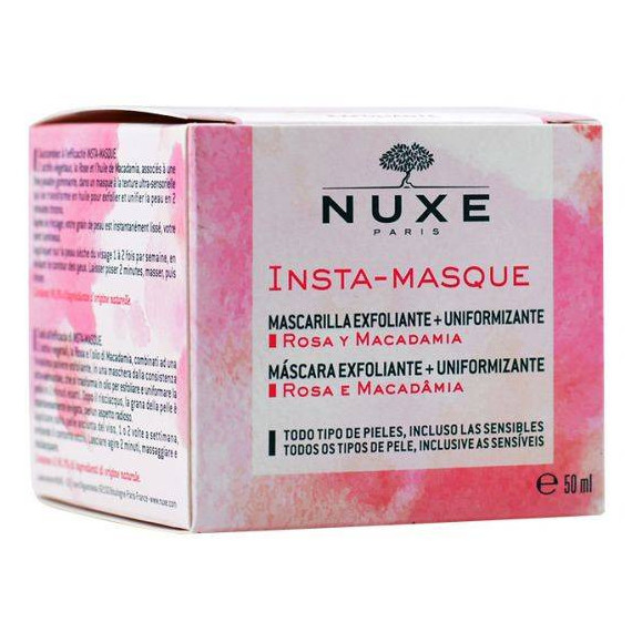 NUXE INSTA MASCARILLA EXFOL ROSA Y MACADAM 50 ML