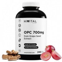 Opc Semilla de Uva 700 Mg | 240 Cápsulas Veganas  HIVITAL