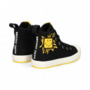 Botin Deportivo Smiley Negro  MARC JACOBS KIDS