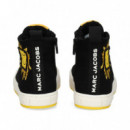 Botin Deportivo Smiley Negro  MARC JACOBS KIDS