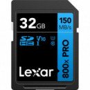 LEXAR Tarjeta Sdhc 800X Pro Blue 32GB UHS-1 V10 150MB/S