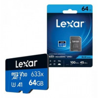 LEXAR Tarjeta Micro Sd Blue Uhs-i 633X 64GB V30