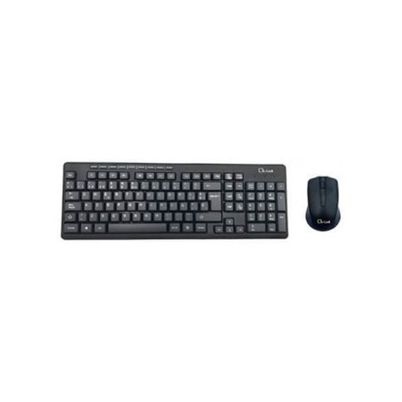 L-LINK Kit Teclado y Raton LL-KB-555-WCOMBO Inalambrico Negro