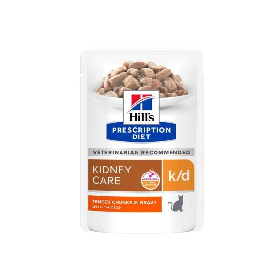 HILLS DIET CAT K/D POUCH POLLO 85 GR