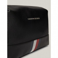 Th Transit Medium Washbag Black  TOMMY HILFIGER